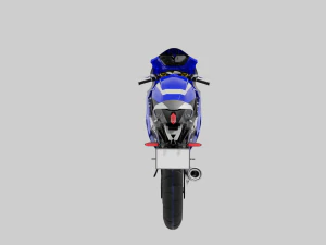 Yamaha Yzf R6 - SuperSport Racing Motorcycle 3D Model