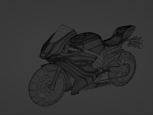 Yamaha Yzf R6 - SuperSport Racing Motorcycle Modelo 3D