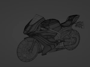 Yamaha Yzf R6 - SuperSport Racing Motorcycle 3D Model