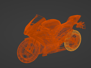 Yamaha Yzf R6 - SuperSport Racing Motorcycle Modelo 3D