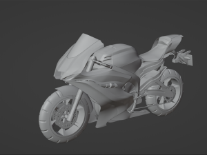Yamaha Yzf R6 - SuperSport Racing Motorcycle Modelo 3D