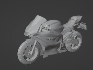 Yamaha Yzf R6 - SuperSport Racing Motorcycle 3D Model