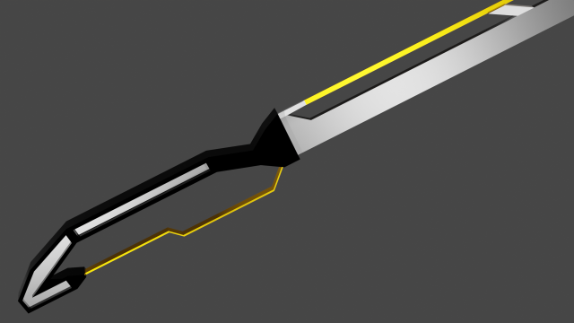 Low Poly Katana - Sword Modello 3D .c4d .max .obj .3ds .fbx .stl .blend 