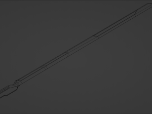 Low Poly Katana - Sword Modello 3D