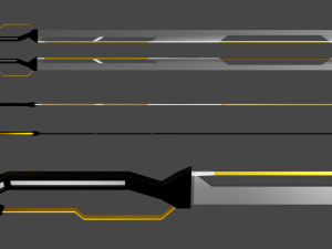 Low Poly Katana - Sword Modello 3D