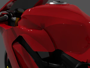 Ducati Panigale V4 - Supersport Race Bike 3D Model