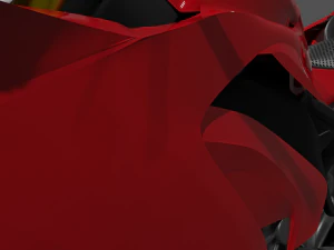 Ducati Panigale V4 - Supersport Race Bike 3D Model