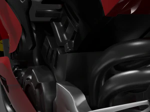 Ducati Panigale V4 - Supersport Race Bike 3D Model