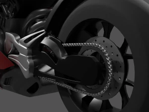 Ducati Panigale V4 - Supersport Race Bike 3D Model