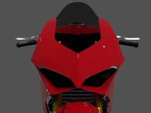 Ducati Panigale V4 - Supersport Race Bike 3D Model
