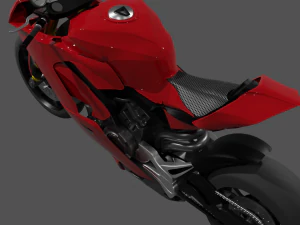 Ducati Panigale V4 - Supersport Race Bike 3D Model