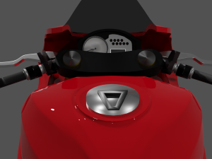 Ducati Panigale V4 - Supersport Race Bike Model 3D