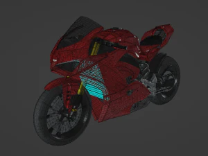 Ducati Panigale V4 - Supersport Race Bike 3D Model