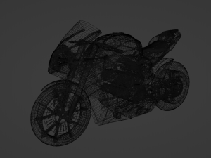 Ducati Panigale V4 - Supersport Race Bike Model 3D