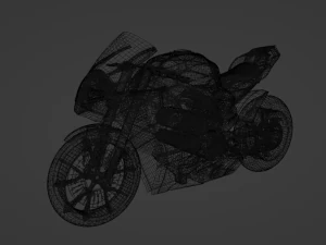 Ducati Panigale V4 - Supersport Race Bike 3D Model