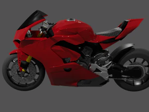 Ducati Panigale V4 - Supersport Race Bike 3D Model