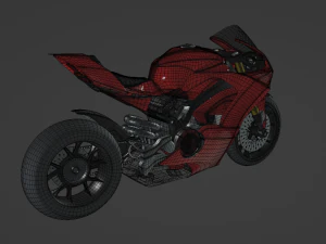 Ducati Panigale V4 - Supersport Race Bike 3D Model