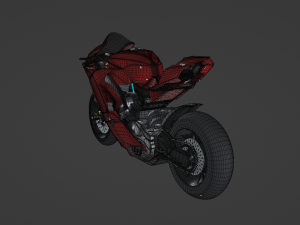 Ducati Panigale V4 - Supersport Race Bike Model 3D