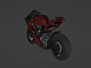 Ducati Panigale V4 - Supersport Race Bike 3D Model