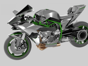 Kawasaki Ninja H2R 3D-Modell