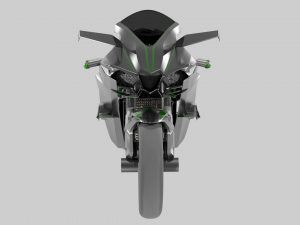 Kawasaki Ninja H2R 3D-Modell