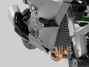 Kawasaki Ninja H2R 3D-Modell