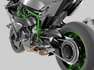 Kawasaki Ninja H2R 3D-Modell