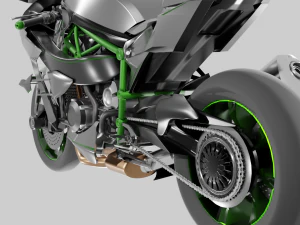 Kawasaki Ninja H2R 3D Model