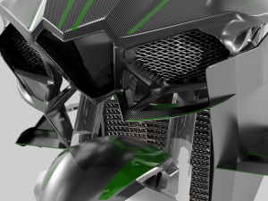 Kawasaki Ninja H2R 3D-Modell