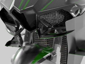 Kawasaki Ninja H2R 3D Model