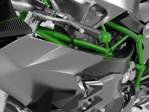 Kawasaki Ninja H2R 3D-Modell