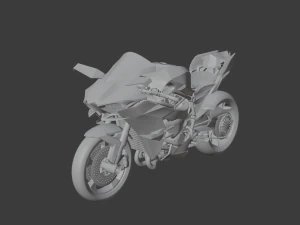 Kawasaki Ninja H2R 3D Model