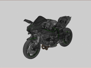 Kawasaki Ninja H2R 3D-Modell