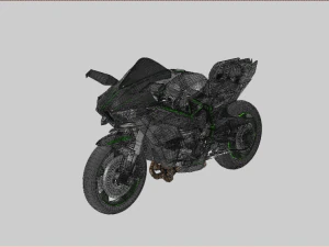 Kawasaki Ninja H2R 3D Model