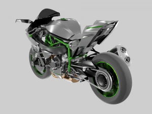 Racing Motorcycles Pack - Kawasaki Ninja H2R Ducati Panigale V4 Yamaha Yzf R6 Yamaha Yzf R7 3D Model
