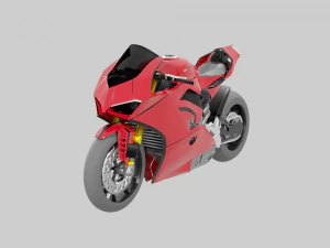 Racing Motorcycles Pack - Kawasaki Ninja H2R Ducati Panigale V4 Yamaha Yzf R6 Yamaha Yzf R7 3D Model