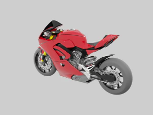 Racing Motorcycles Pack - Kawasaki Ninja H2R Ducati Panigale V4 Yamaha Yzf R6 Yamaha Yzf R7 3D Model