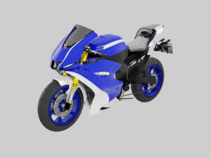 Racing Motorcycles Pack - Kawasaki Ninja H2R Ducati Panigale V4 Yamaha Yzf R6 Yamaha Yzf R7 3D Model