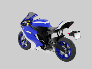 Racing Motorcycles Pack - Kawasaki Ninja H2R Ducati Panigale V4 Yamaha Yzf R6 Yamaha Yzf R7 3D 模型