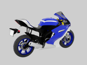 Racing Motorcycles Pack - Kawasaki Ninja H2R Ducati Panigale V4 Yamaha Yzf R6 Yamaha Yzf R7 3D Model