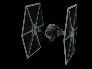 Tie Fighter - Spaceship - Starship - Star Wars Low-poly 3D Model