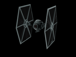 Tie Fighter - Spaceship - Starship - Star Wars Low-poly 3D-Modell