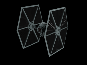 Tie Fighter - Spaceship - Starship - Star Wars Low-poly 3D-Modell