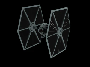 Tie Fighter - Spaceship - Starship - Star Wars Low-poly 3D Model