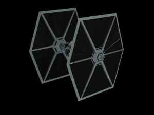 Tie Fighter - Spaceship - Starship - Star Wars Low-poly 3D Model
