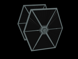 Tie Fighter - Spaceship - Starship - Star Wars Low-poly 3D-Modell