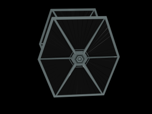 Tie Fighter - Spaceship - Starship - Star Wars Low-poly 3D-Modell