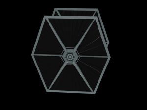 Tie Fighter - Spaceship - Starship - Star Wars Low-poly 3D-Modell