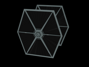 Tie Fighter - Spaceship - Starship - Star Wars Low-poly 3D-Modell