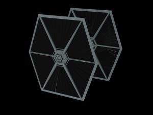 Tie Fighter - Spaceship - Starship - Star Wars Low-poly 3D-Modell